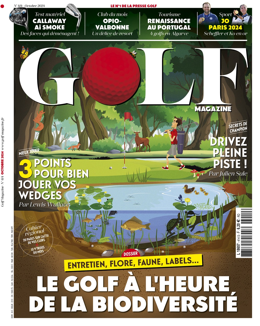 Golf Magazine n°414 : le golf à l’heure de la biodiversité