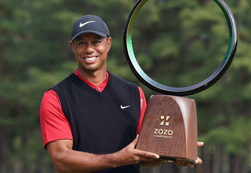 Woods égale un record au Japon