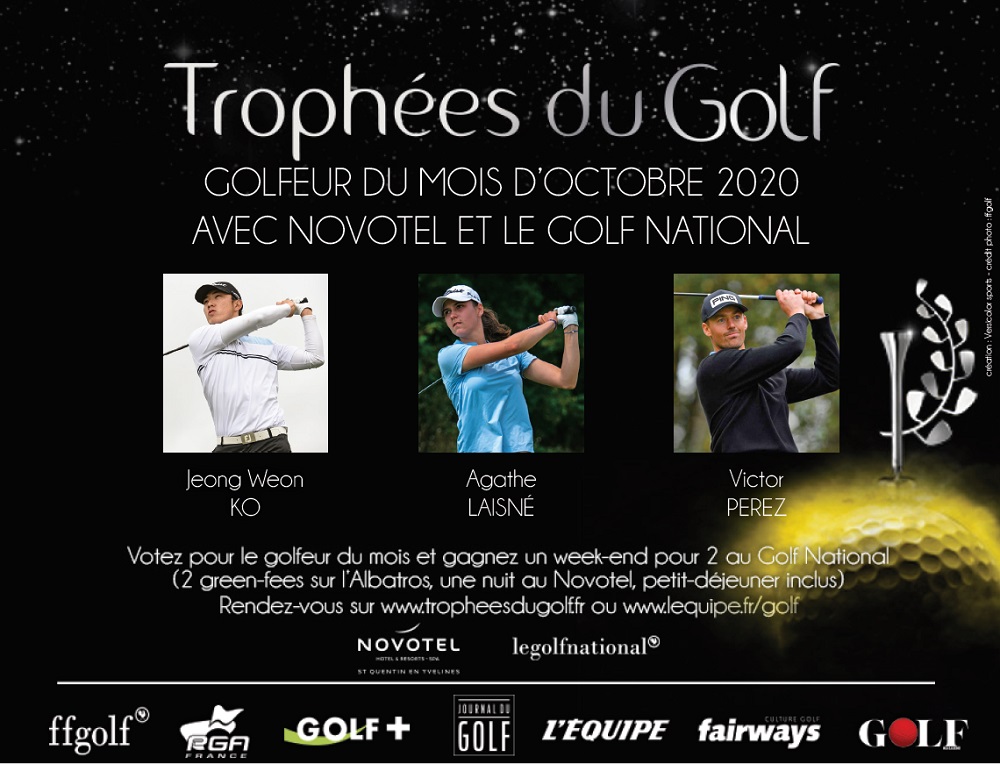 Trophées du Golf : élisez le golfeur français du mois d’octobre